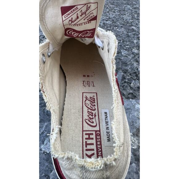 Converse Kith Coca-Cola Chuck 70 Ox Parchment Red Low Top Shoes 169837C Men 11.5